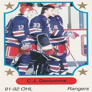 C. J. Denomme - 1991 7th Inning Sketch "Tomorrow's Stars Today" Hockey Card